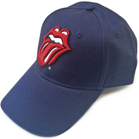 Rolling Stones - Classic Tongue Navy Blue Baseball Cap (UK Import)