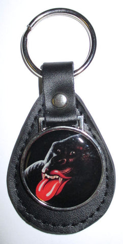 Rolling Stones - Leather Gorilla Keychain