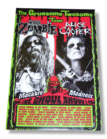 Rob Zombie & Alice Cooper - Ghoul Show Poster