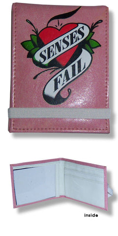 Senses Fail - Heart Leather Fold Wallet