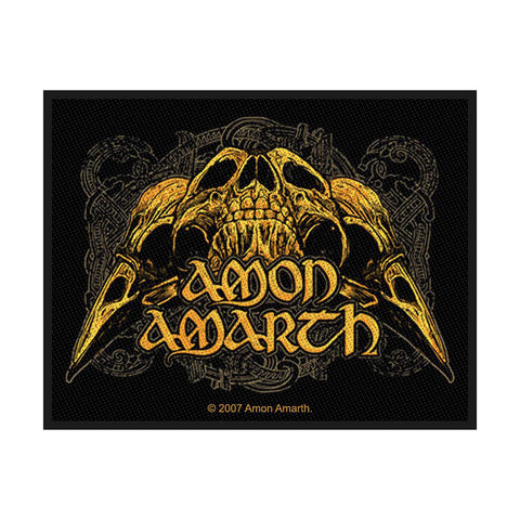Amon Amarth - Patch - Woven - UK Import - Raven Skull - Collector's Patch