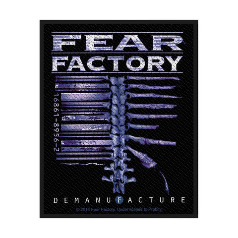 Fear Factory - Patch - Woven - UK Import - Demanufacture - Collector's Patch