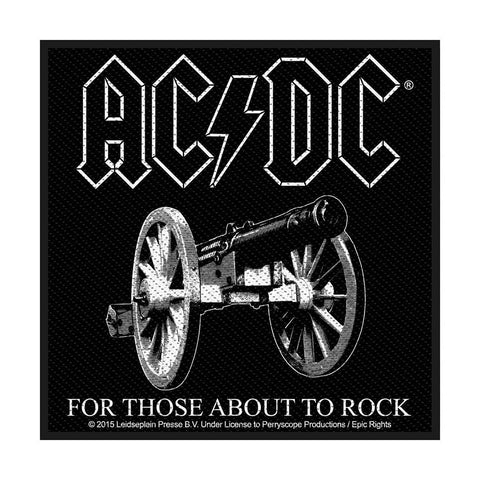 AC/DC - Patch - Woven - UK Import - FTATR Cannon - Collector's Patch