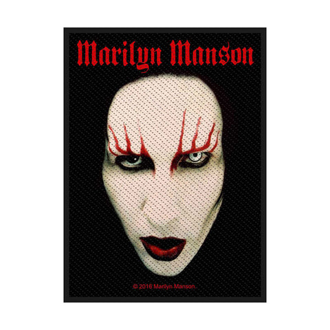Marilyn Manson - Face - Woven - UK Import - Collector's Patch