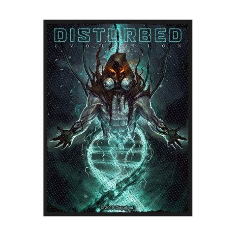 Disturbed - Patch - Woven - UK Import - Evolution Hooded - Collector's Patch