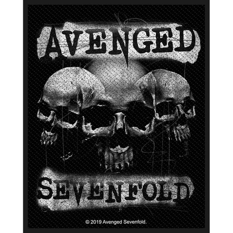 Avenged Sevenfold - Patch - Woven - UK Import - 3 Skulls - Collector's Patch