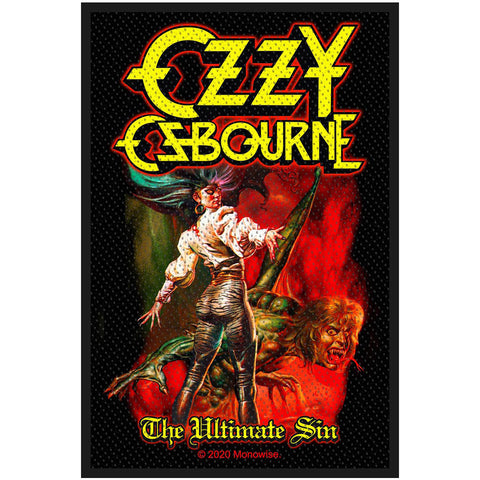 Ozzy Osbourne - Woven - UK Import - Ultimate Sin - Collector's Patch