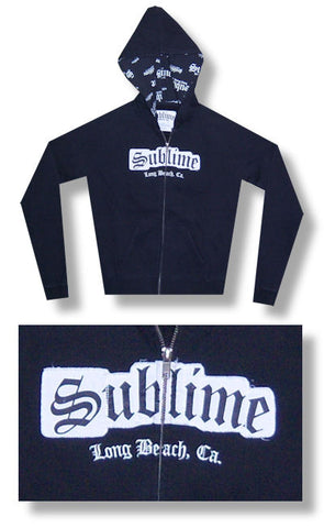 Sublime - Patch Logo Juniors Girly Zip Hoodie