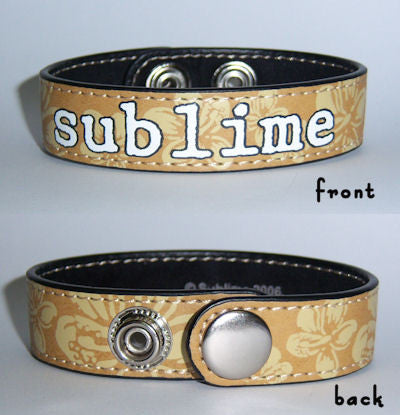 Sublime - Flower Leather Wristband