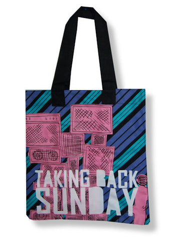 Taking Back Sunday - Stripes & Stacks Tote Bag