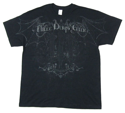 Three Days Grace - Bat Skull All Over Print T-Shirt