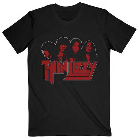 Thin Lizzy - Band Photo Logo T-Shirt (UK Import)