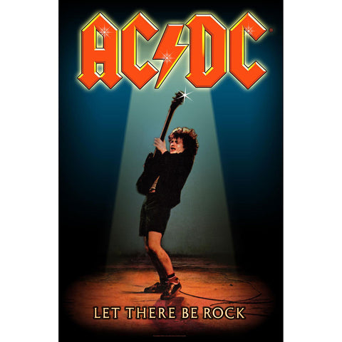 AC/DC - Let There Be Rock - Flag - Textile Poster Flag (UK Import)