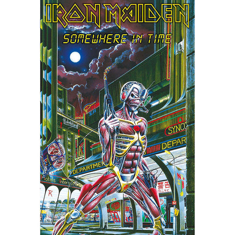 Iron Maiden - Somewhere In Time - Flag - Textile Poster Flag (UK Import)