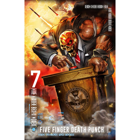 Five Finger Death Punch - And Justice For None - Textile Poster Flag (UK Import)