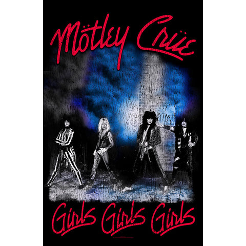 Motley Crue - Girls, Girls, Girls - Textile Poster Flag (UK Import)