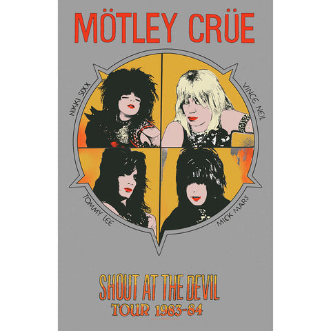 Motley Crue - Shout At The Devil - Flag - Textile Poster Flag (UK Import)