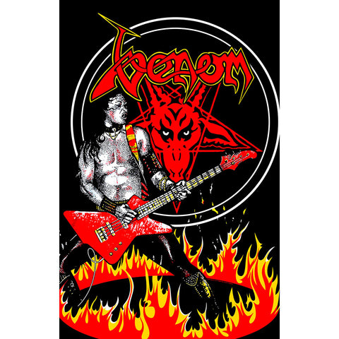 Venom - Cronos In Flames - Textile Poster Flag (UK Import)