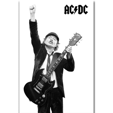 AC/DC - Angus With Guitar - Textile Poster Flag (UK Import)