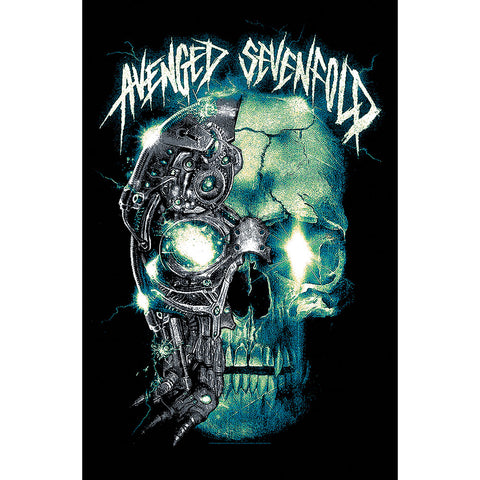 Avenged Sevenfold - Mechanical Skull - Textile Poster Flag (UK Import)