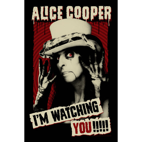 Alice Cooper - I'm Watching You - Textile Poster Flag (UK Import)
