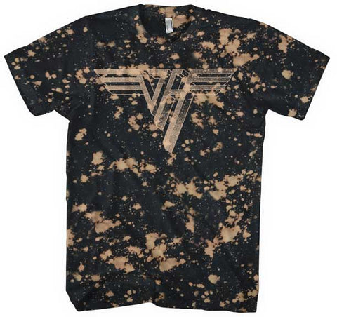 Van Halen - Classic Logo Bleach T-Shirt