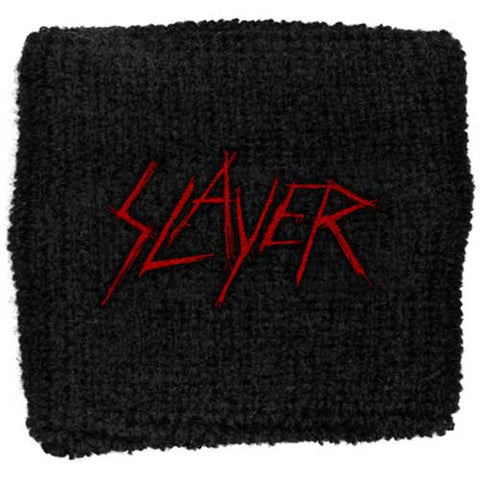 Slayer - Red Black Cloth Logo Sweatband (UK Import)