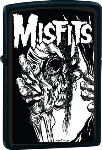 Misfits - Pushead Black Matte - Flip Top - Zippo Lighter