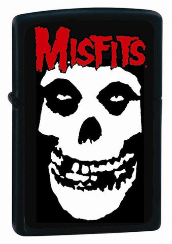 Misfits - Skull Black - Flip Top - Zippo Lighter