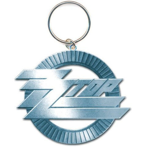 ZZ Top - Circle Logo Metal Keychain (UK Import)