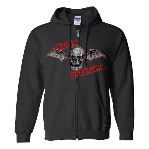 Avenged Sevenfold - Red Death Bat Zip Hoodie