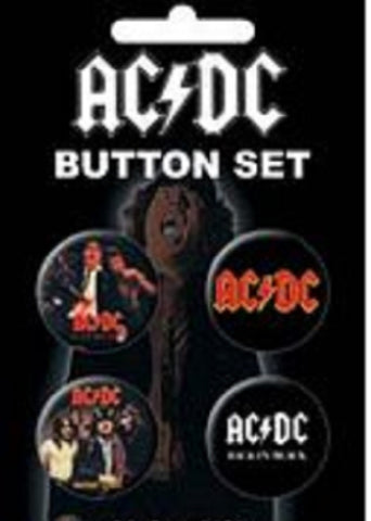 AC/DC - Button Set - 4 Pinback Style