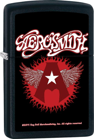 Aerosmith - Black Matte - Flip Top - Zippo Lighter