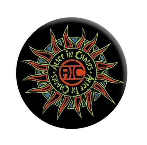 Alice In Chains - Sun Logo Pinback Button (Pack Of 2)