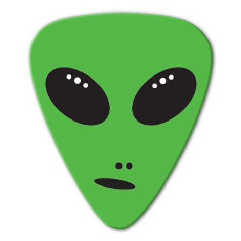 Alien Green Face-Guitar Pick-Set Of 2-Medium Gauge-Australia Import-Licensed New