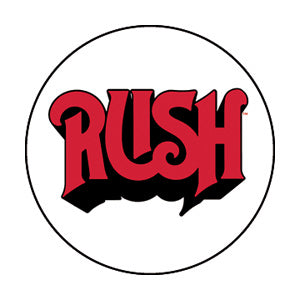 Rush - Red Logo Pinback Button (Pack Of 2)
