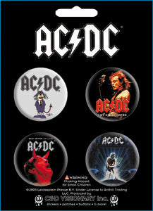 AC/DC - Angus - Pinback Button Badge Set