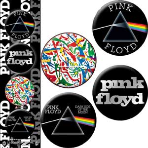 Pink Floyd - DSOM Pinback Button Badge Set