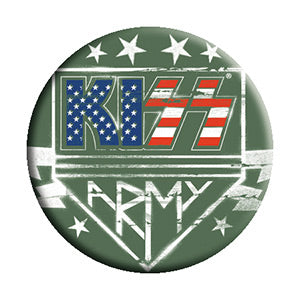 KISS - Army USA Logo Pinback Button (Pack Of 2)