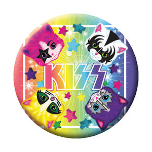KISS - Kittens Logo Pinback Button (Pack Of 2)