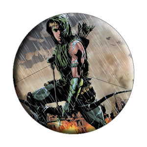 Green Arrow - Rain Pinback Button (Pack Of 2)