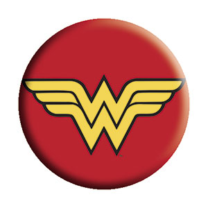 Wonder Woman - Red Yellow Pinback Button (Pack Of 2)