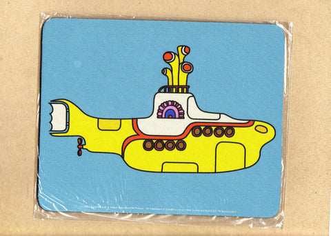Beatles - Mouse Pad - PC Computer - Yellow Submarine Blue