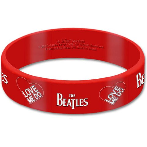 The Beatles- Rubber Bracelet Wristband - Logo - UK Import - Licensed New In Pack