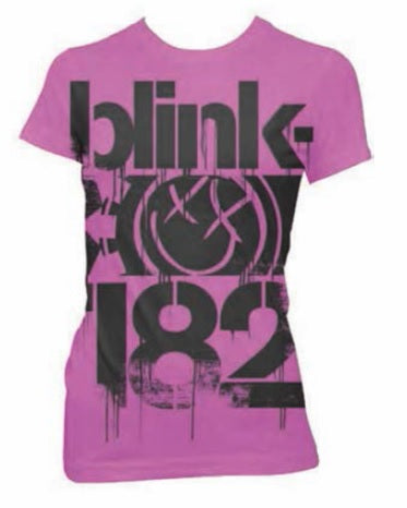Blink 182 - 3 Bars Juniors Girly T-Shirt