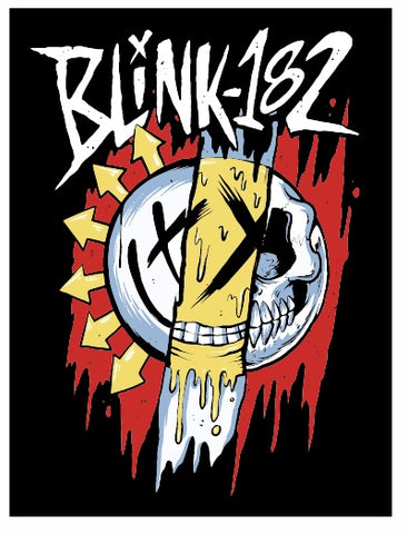 Blink 182 - Sticker - blink-182 Mixed Smile Logo - 4 x 3 Inches