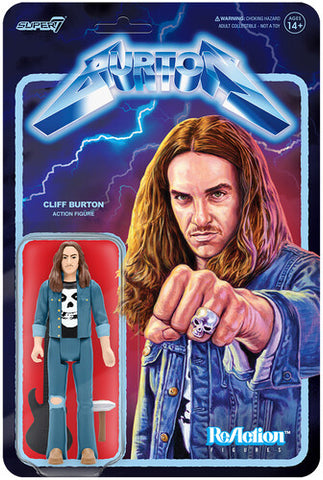 Metallica - Action Figure-Cliff Burton-With Bass & Hammer-Licensed-New In Pack