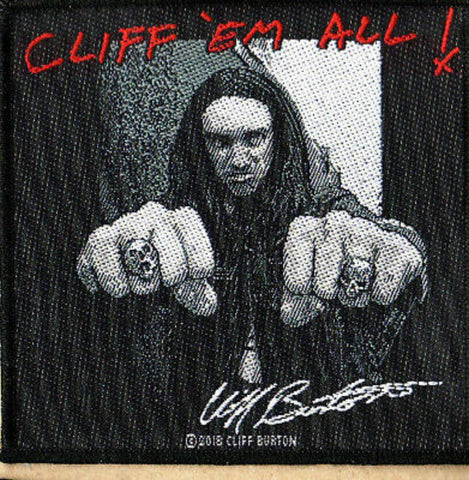 Metallica-Cliff Burton-Patch-Woven-UK Import-Collector's Patch