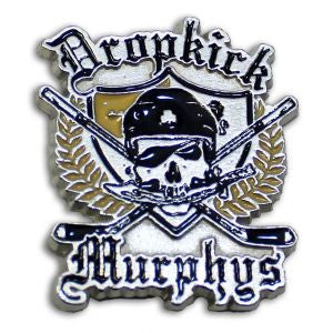 Dropkick Murphys - Hockey Skull Enamel Lapel Pin Badge