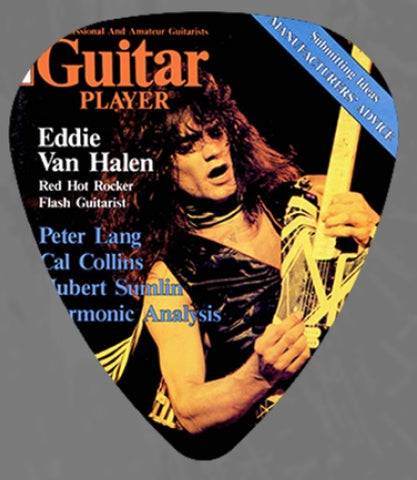 Eddie Van Halen - Guitar Pick - Guitar Player Mag. - Celluloid - Pack Of 2